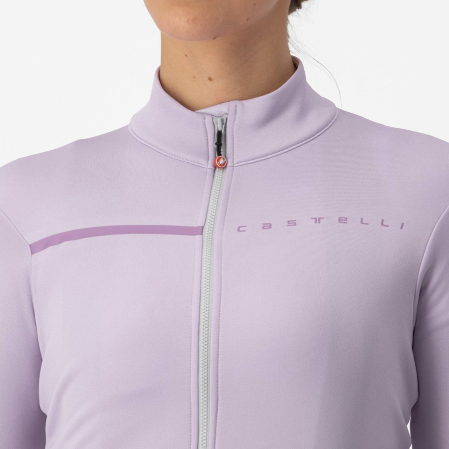 Castelli SINERGIA 2 FZ Jersey Dames Paars Paars | 057139ASG