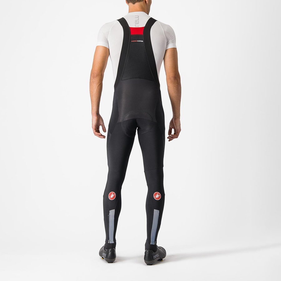 Castelli SORPASSO RoS Panty Met Slabbetje Heren Zwart | 801725ASW