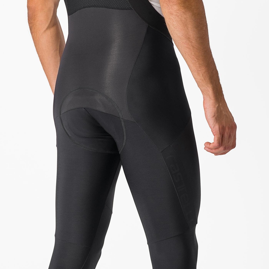 Castelli SORPASSO RoS Panty Met Slabbetje Heren Zwart | 801725ASW