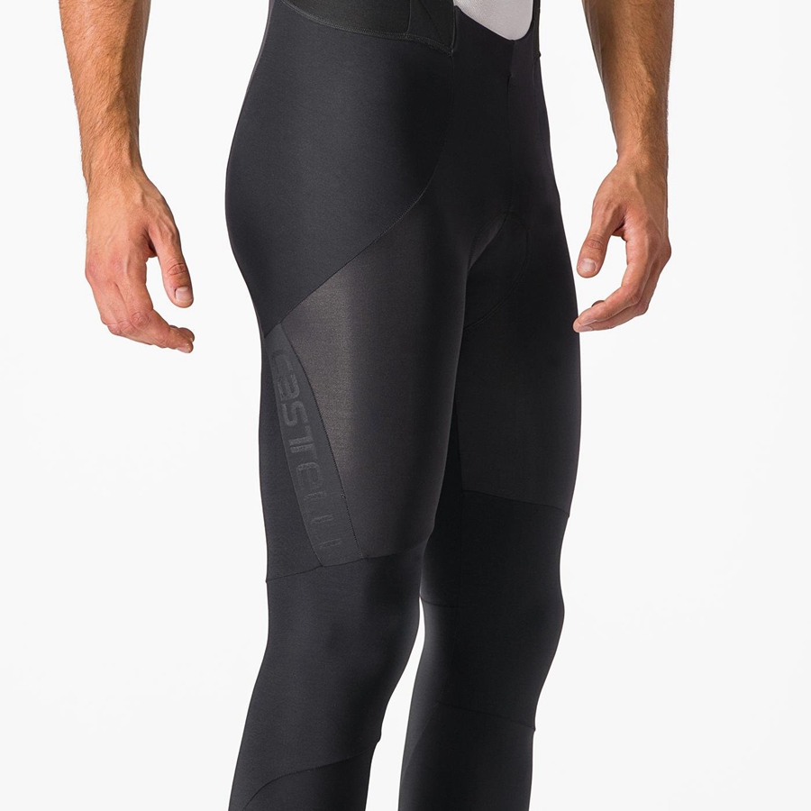 Castelli SORPASSO RoS Panty Met Slabbetje Heren Zwart | 801725ASW