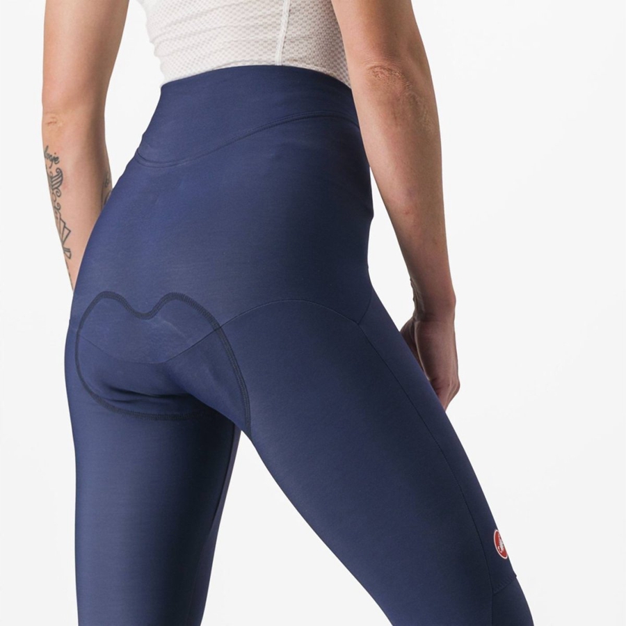 Castelli SORPASSO RoS W Leggings Dames Blauw Zilver | 485916VAC