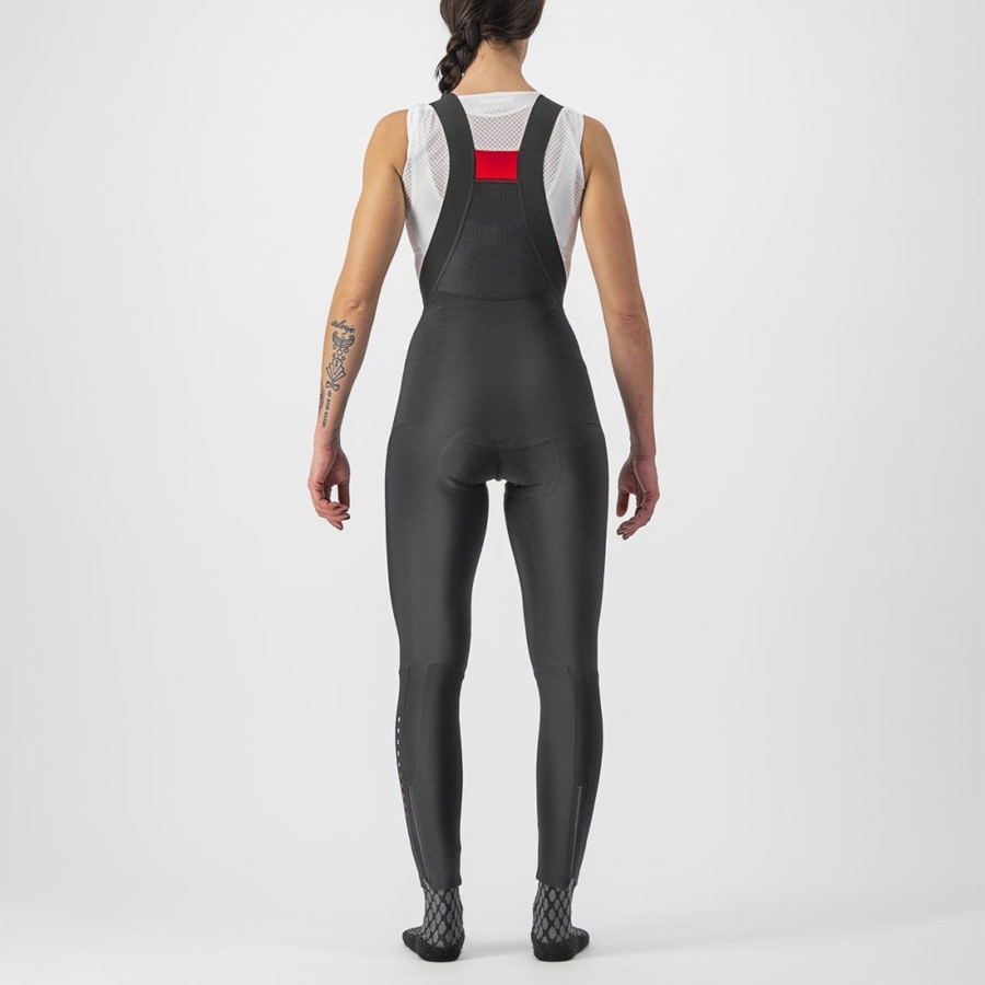 Castelli SORPASSO RoS W Panty Met Slabbetje Dames Zwart | 534169JZH