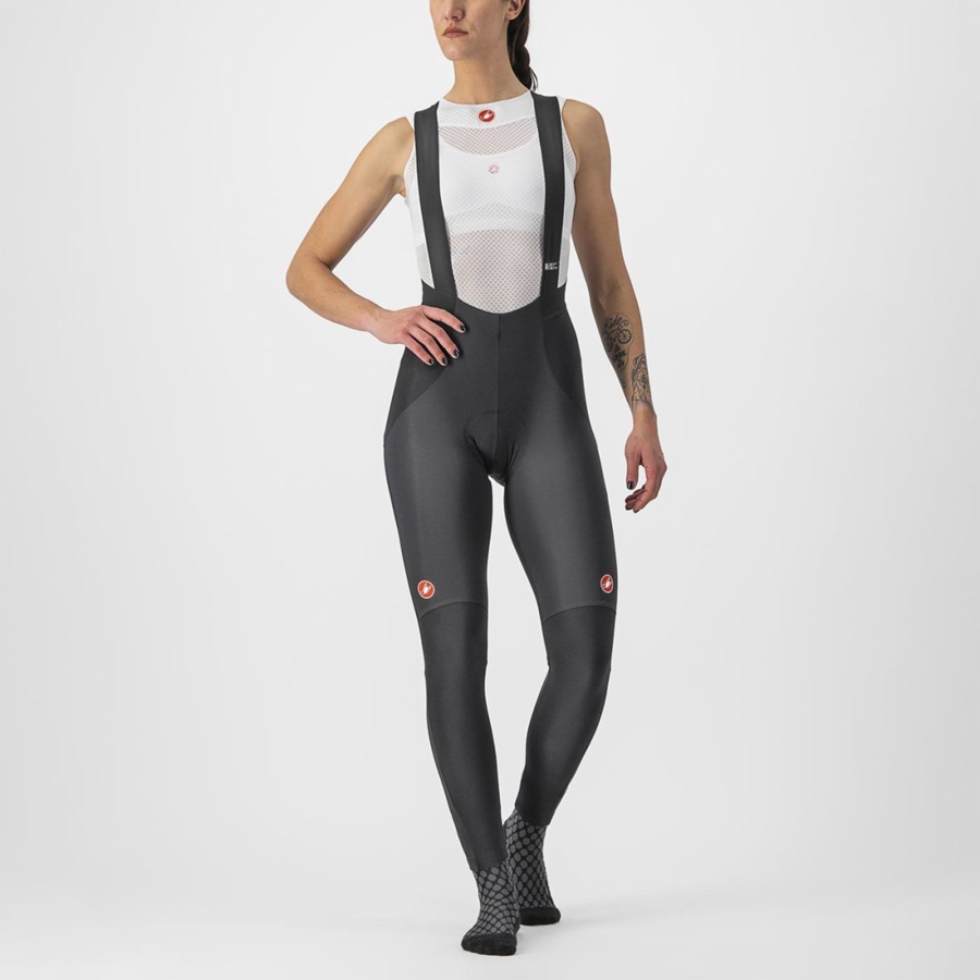 Castelli SORPASSO RoS W Panty Met Slabbetje Dames Zwart | 534169JZH