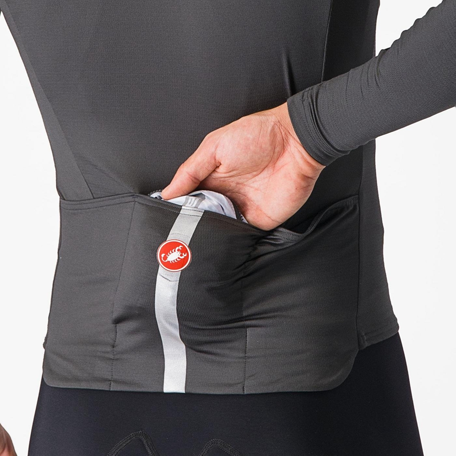 Castelli SQUADRA STRETCH Bescherming Heren Zilver Grijs Donkergrijs | 265713QKP