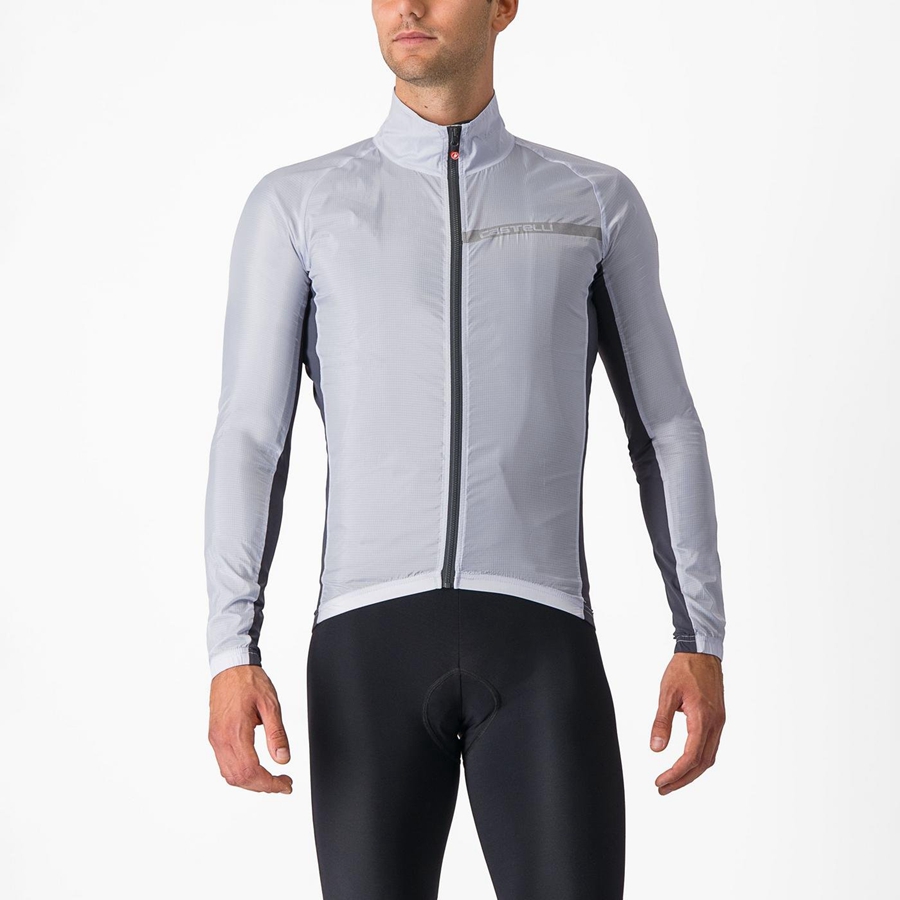 Castelli SQUADRA STRETCH Bescherming Heren Zilver Grijs Donkergrijs | 265713QKP