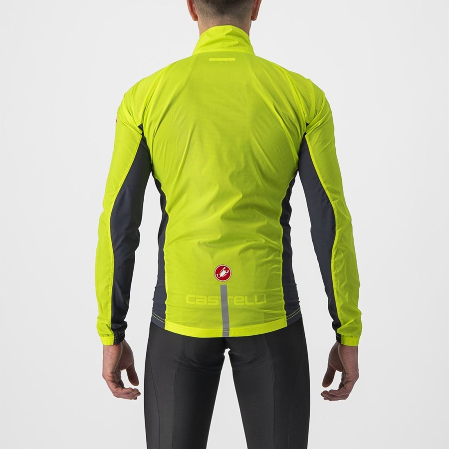 Castelli SQUADRA STRETCH Bescherming Heren Lichtgroen Donkergrijs | 269405TKX