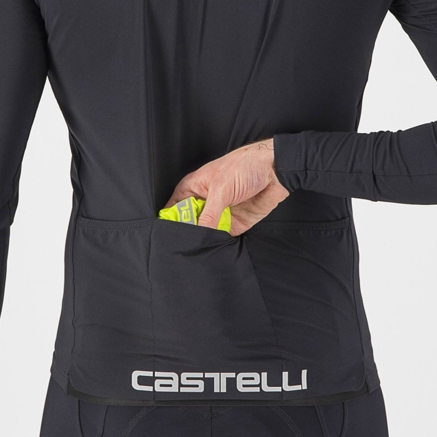 Castelli SQUADRA STRETCH Bescherming Heren Lichtgroen Donkergrijs | 269405TKX