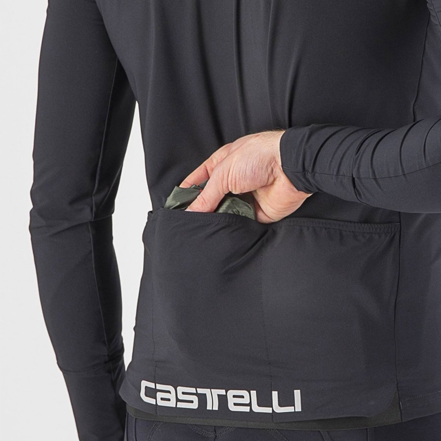 Castelli SQUADRA STRETCH Bescherming Heren Groen Donkergrijs | 362981PXV