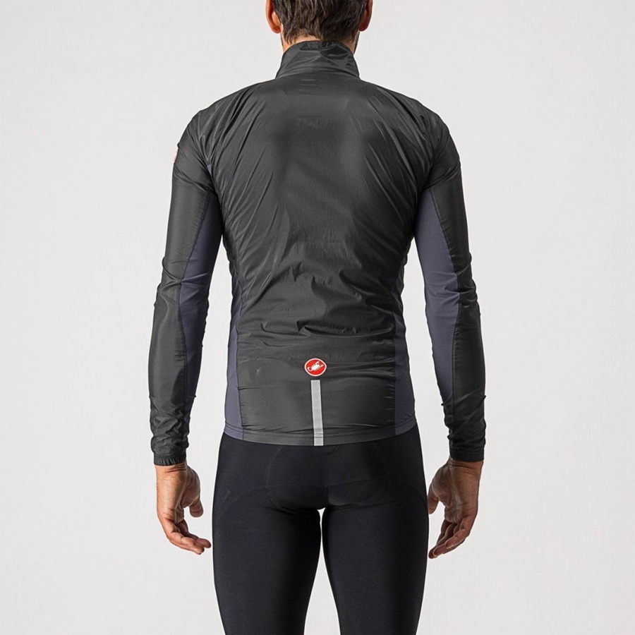 Castelli SQUADRA STRETCH Bescherming Heren Zwart Donkergrijs | 839127KWR