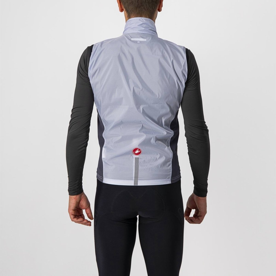 Castelli SQUADRA STRETCH Vest Heren Zilver Grijs Donkergrijs | 625347MYI