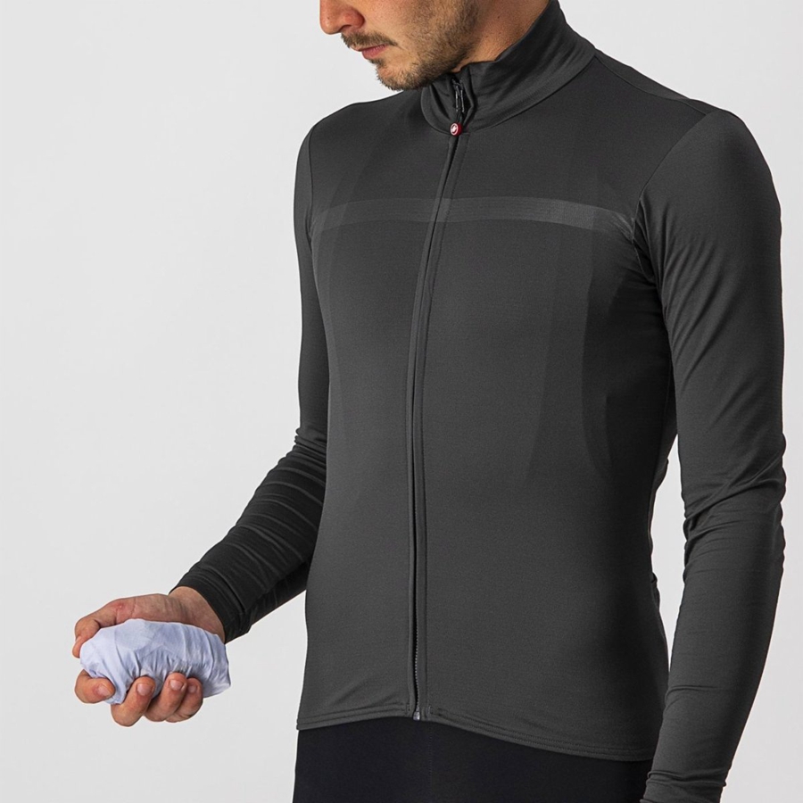 Castelli SQUADRA STRETCH Vest Heren Zilver Grijs Donkergrijs | 625347MYI