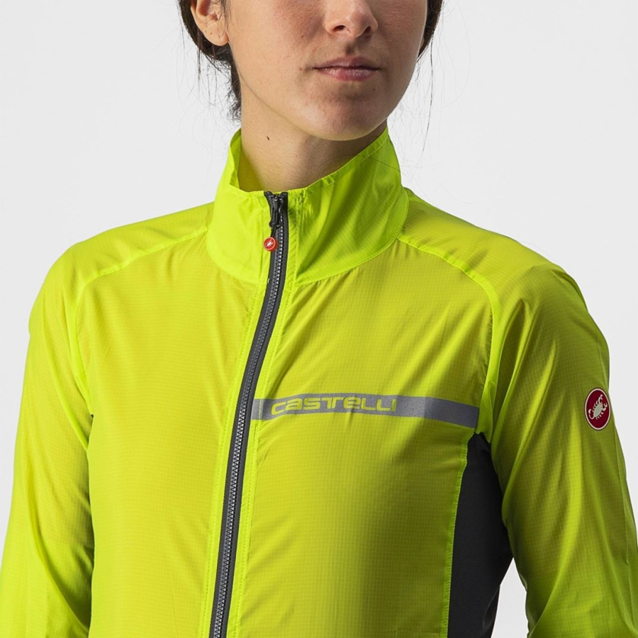 Castelli SQUADRA STRETCH W Bescherming Dames Lichtgroen Donkergrijs | 967845QNH