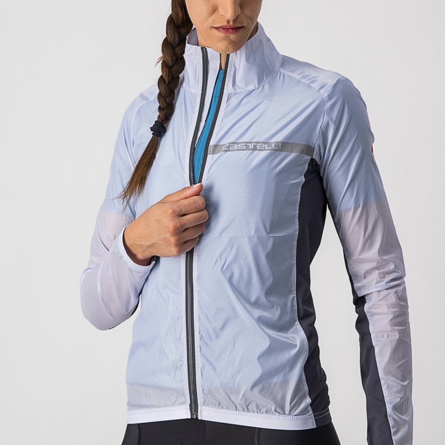 Castelli SQUADRA STRETCH W Bescherming Dames Zilver Grijs Donkergrijs | 739064UXP