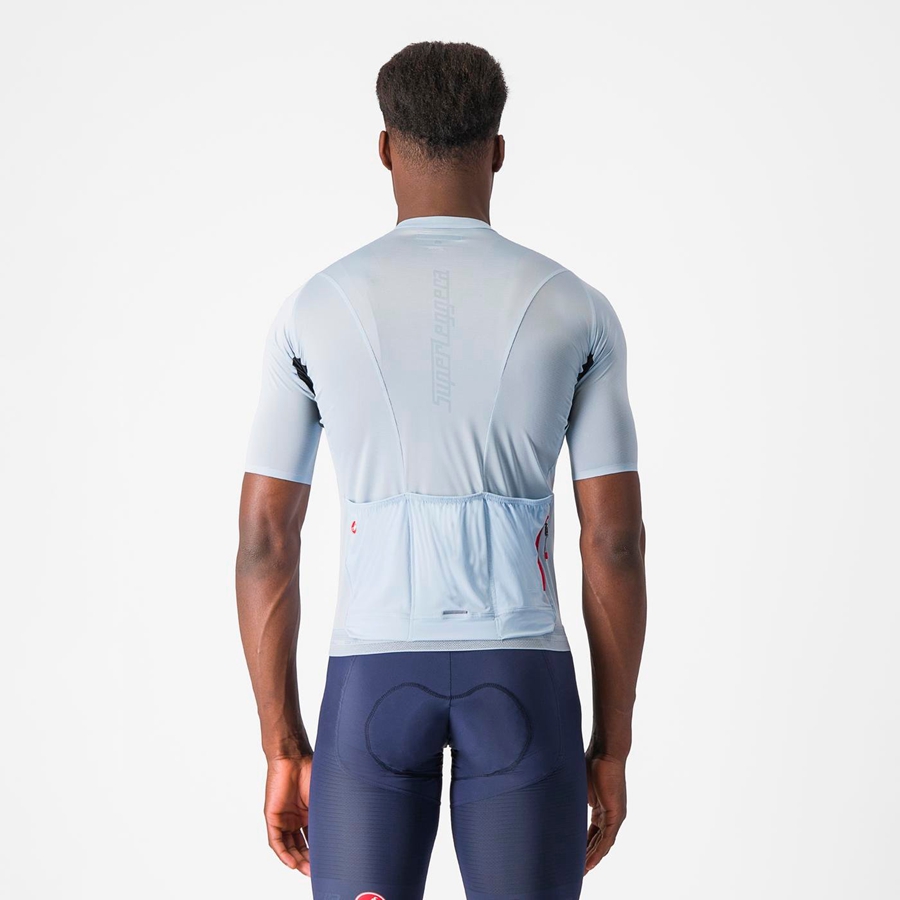 Castelli SUPERLEGGERA 3 Jersey Heren Blauw | 549817CBR