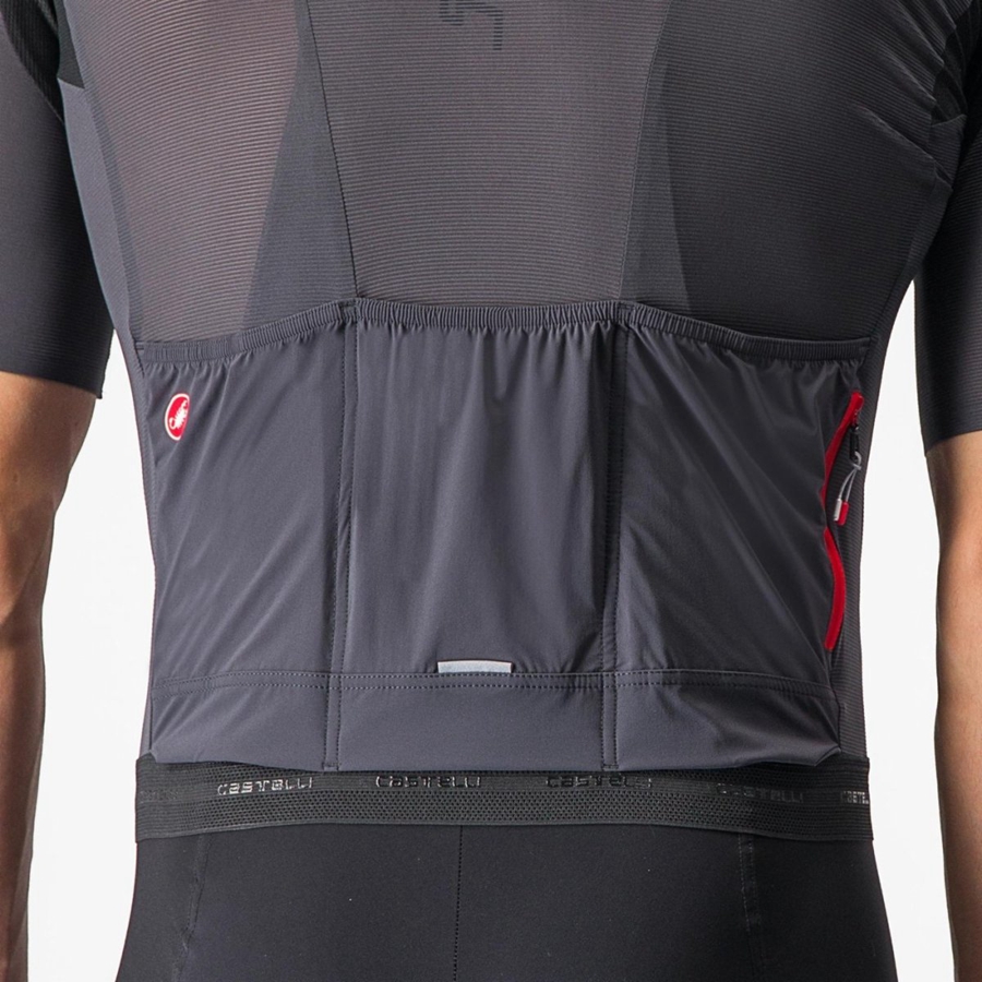 Castelli SUPERLEGGERA 3 Jersey Heren Donkergrijs | 953186BVX