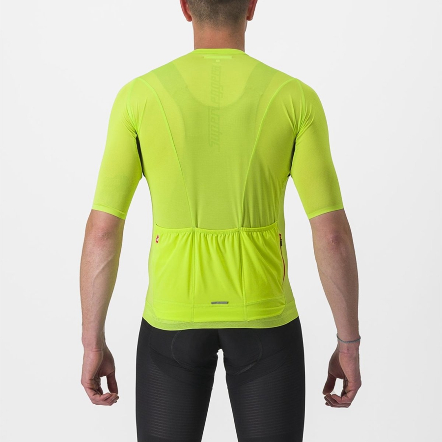 Castelli SUPERLEGGERA 3 Jersey Heren Lichtgroen | 574038EDP