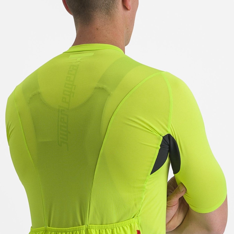 Castelli SUPERLEGGERA 3 Jersey Heren Lichtgroen | 574038EDP