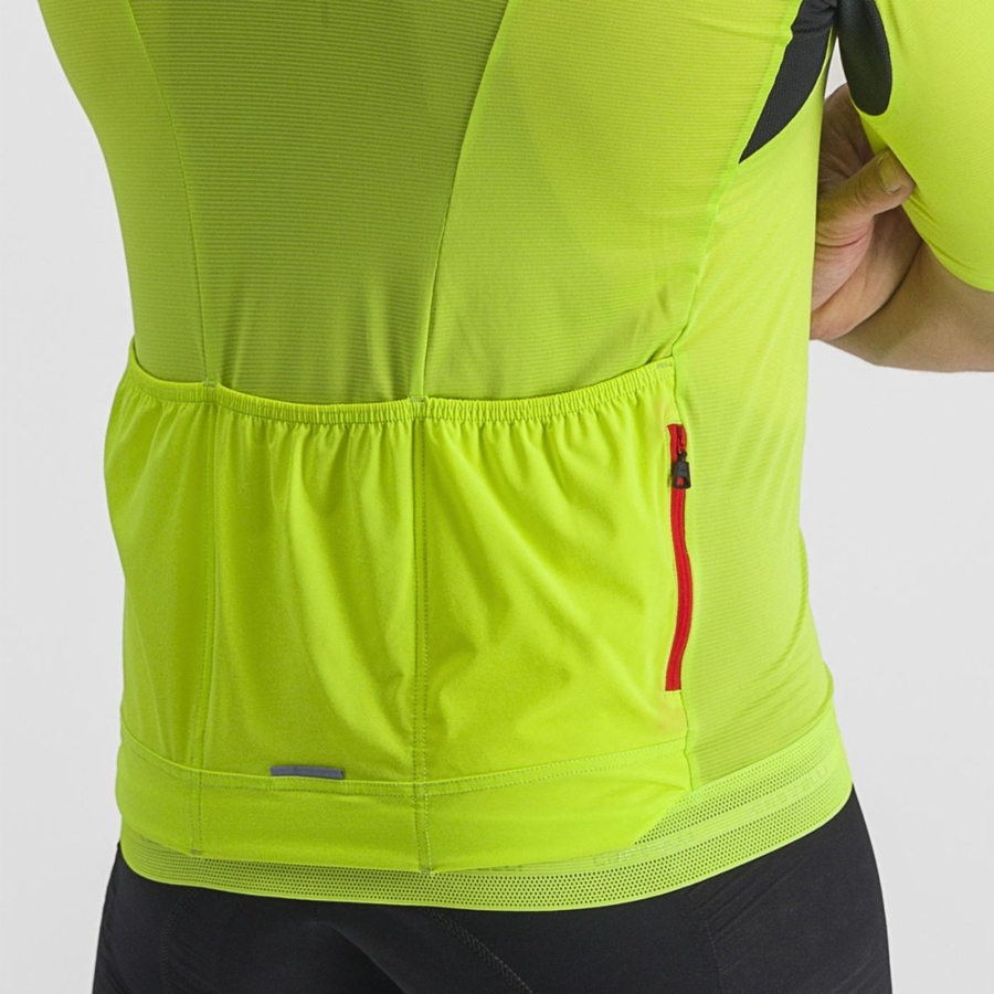 Castelli SUPERLEGGERA 3 Jersey Heren Lichtgroen | 574038EDP