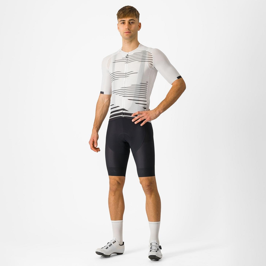 Castelli SUPERLEGGERA Korte Broek Met Slabbetje Heren Zwart | 243568FTG