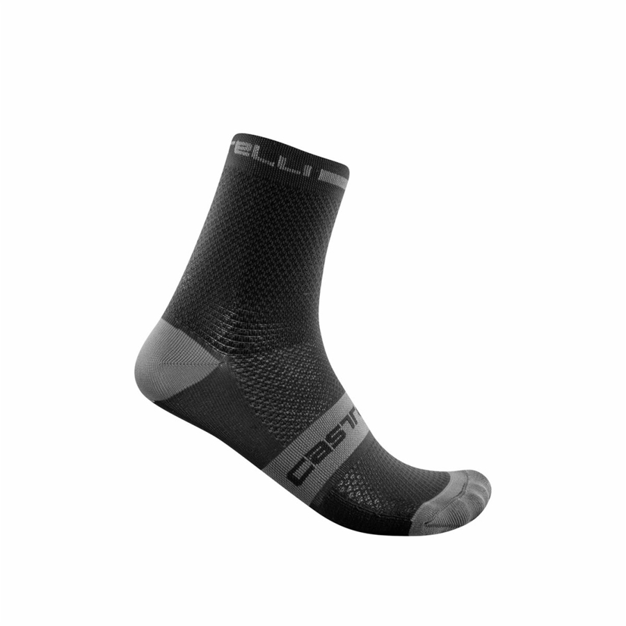 Castelli SUPERLEGGERA T 12 Sokken Heren Zwart | 263495EZG