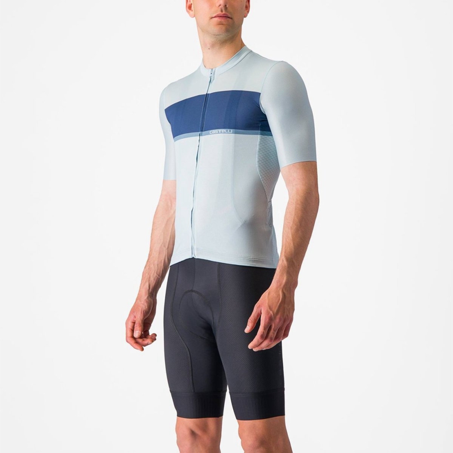 Castelli TRADIZIONE Jersey Heren Blauw Blauw Grijs | 806453UMN