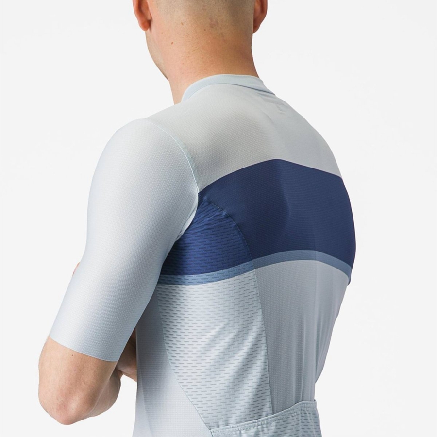 Castelli TRADIZIONE Jersey Heren Blauw Blauw Grijs | 806453UMN