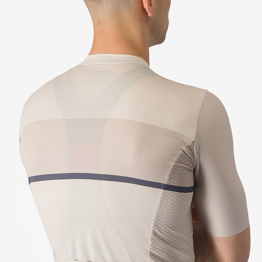 Castelli TRADIZIONE Jersey Heren Zilver Blauw | 957068JUV