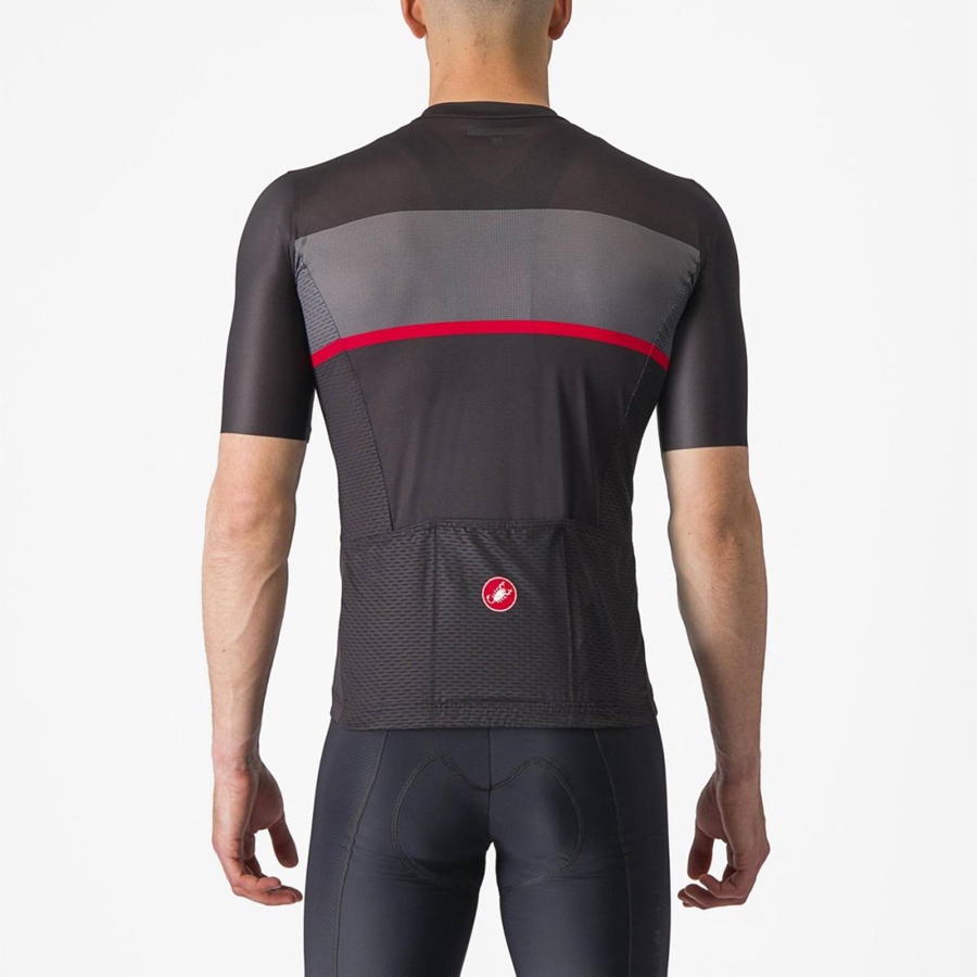 Castelli TRADIZIONE Jersey Heren Zwart Donkergrijs Rood | 896752EQU