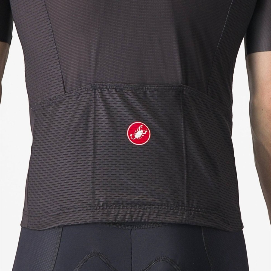 Castelli TRADIZIONE Jersey Heren Zwart Donkergrijs Rood | 896752EQU