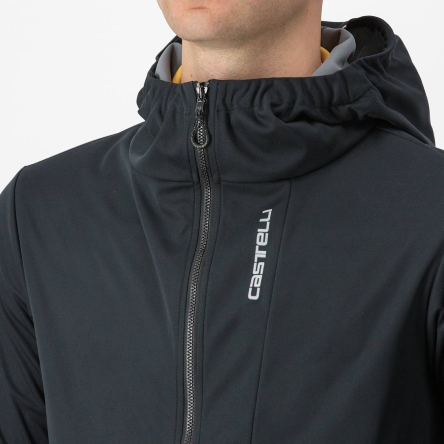 Castelli TRAIL HOODIE Jassen Heren Zwart | 412986BWN