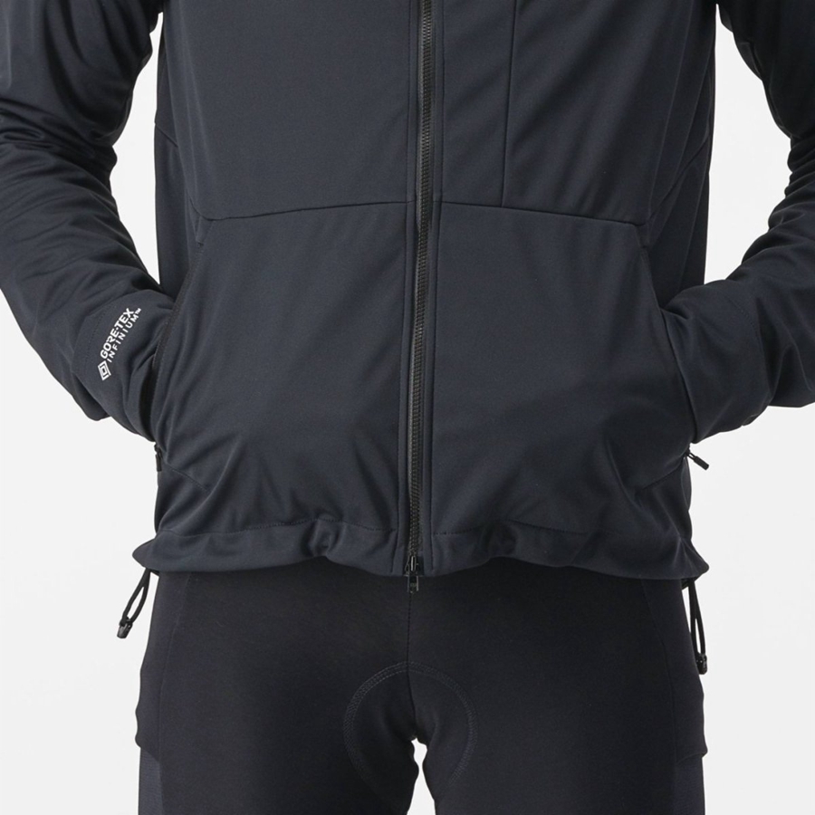 Castelli TRAIL HOODIE Jassen Heren Zwart | 412986BWN