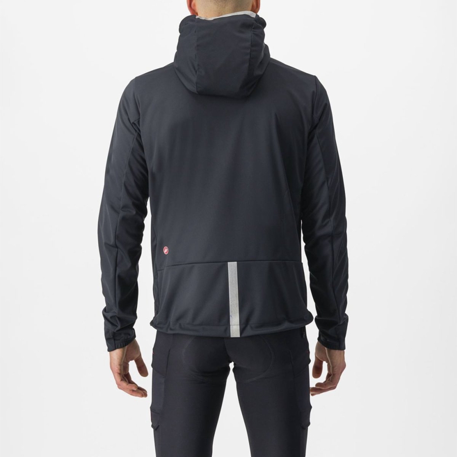 Castelli TRAIL HOODIE Jassen Heren Zwart | 412986BWN