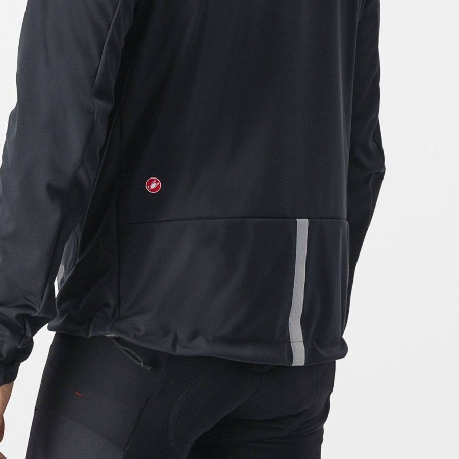 Castelli TRAIL HOODIE Jassen Heren Zwart | 412986BWN