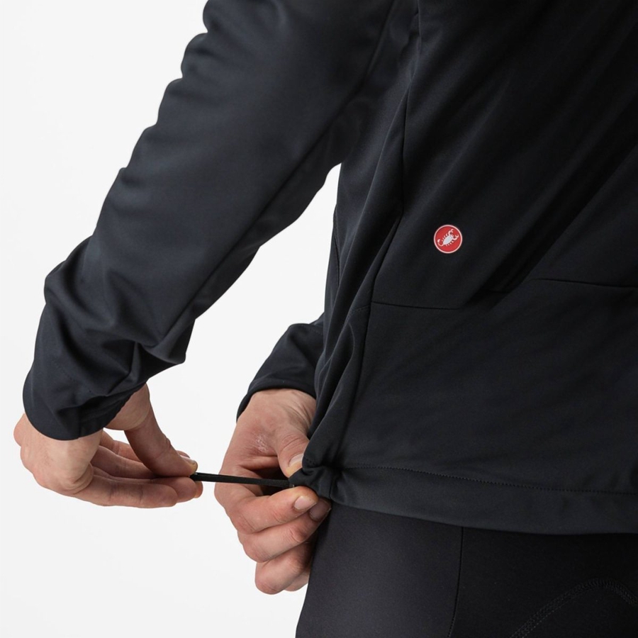 Castelli TRAIL HOODIE Jassen Heren Zwart | 412986BWN