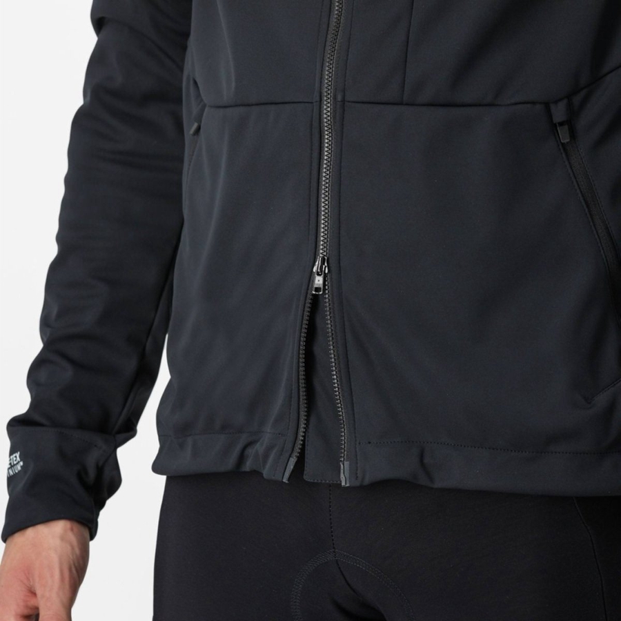 Castelli TRAIL HOODIE Jassen Heren Zwart | 412986BWN