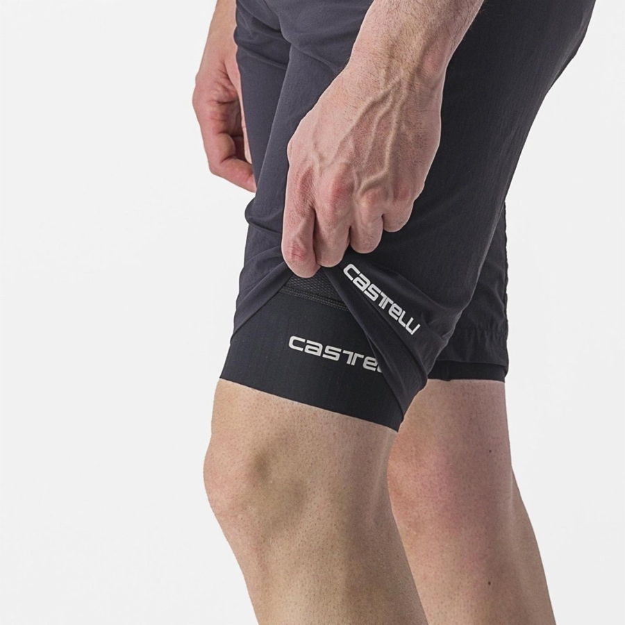 Castelli TRAIL LINER Korte Broek Heren Zwart | 826194ZTB