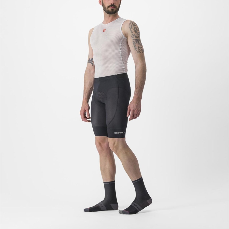 Castelli TRAIL LINER Korte Broek Heren Zwart | 826194ZTB