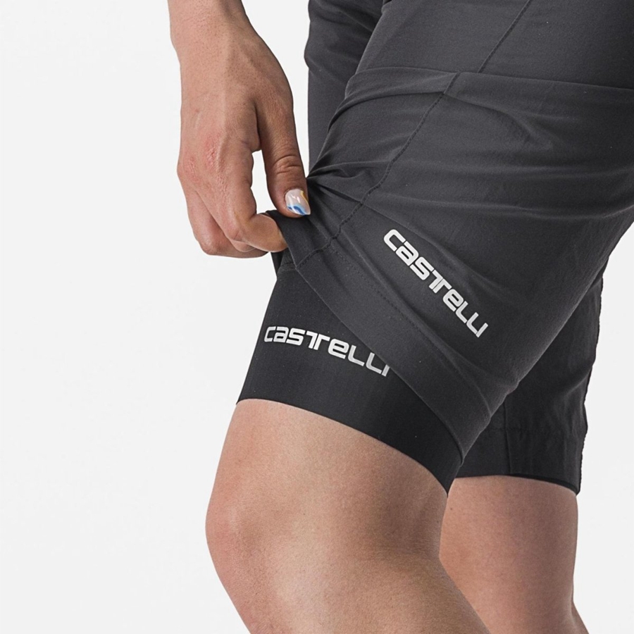 Castelli TRAIL W LINER Korte Broek Dames Zwart | 618243FLB