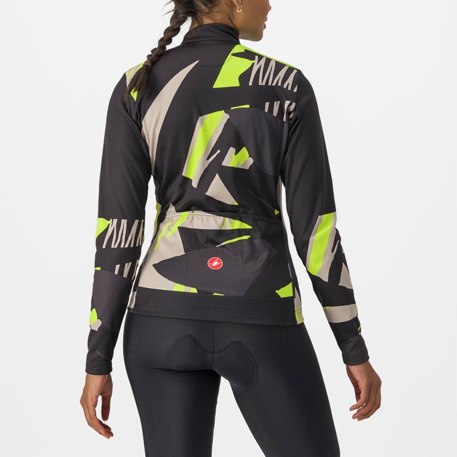 Castelli TROPICALE LS Jersey Dames Zwart | 647389GAL