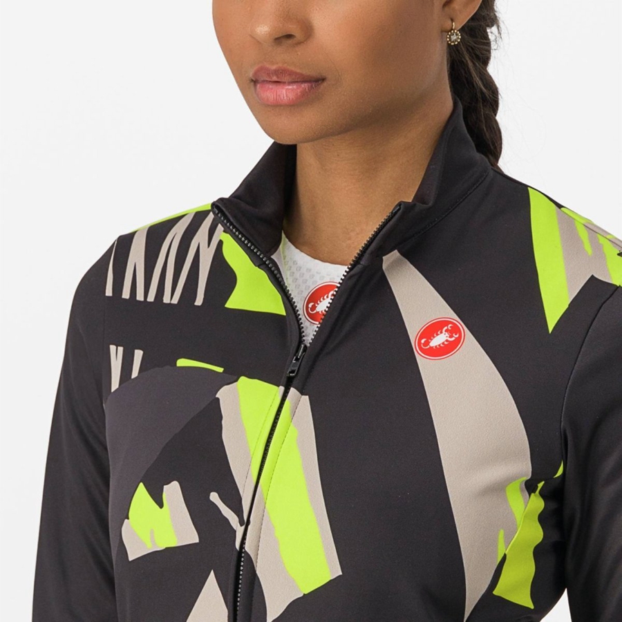 Castelli TROPICALE LS Jersey Dames Zwart | 647389GAL