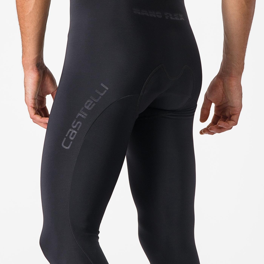 Castelli TUTTO NANO Panty Met Slabbetje Heren Zwart | 356704IXC