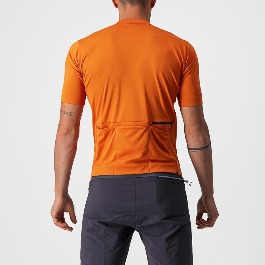 Castelli UNLIMITED ALLROAD Jersey Heren Oranje Rood | 985724QVG