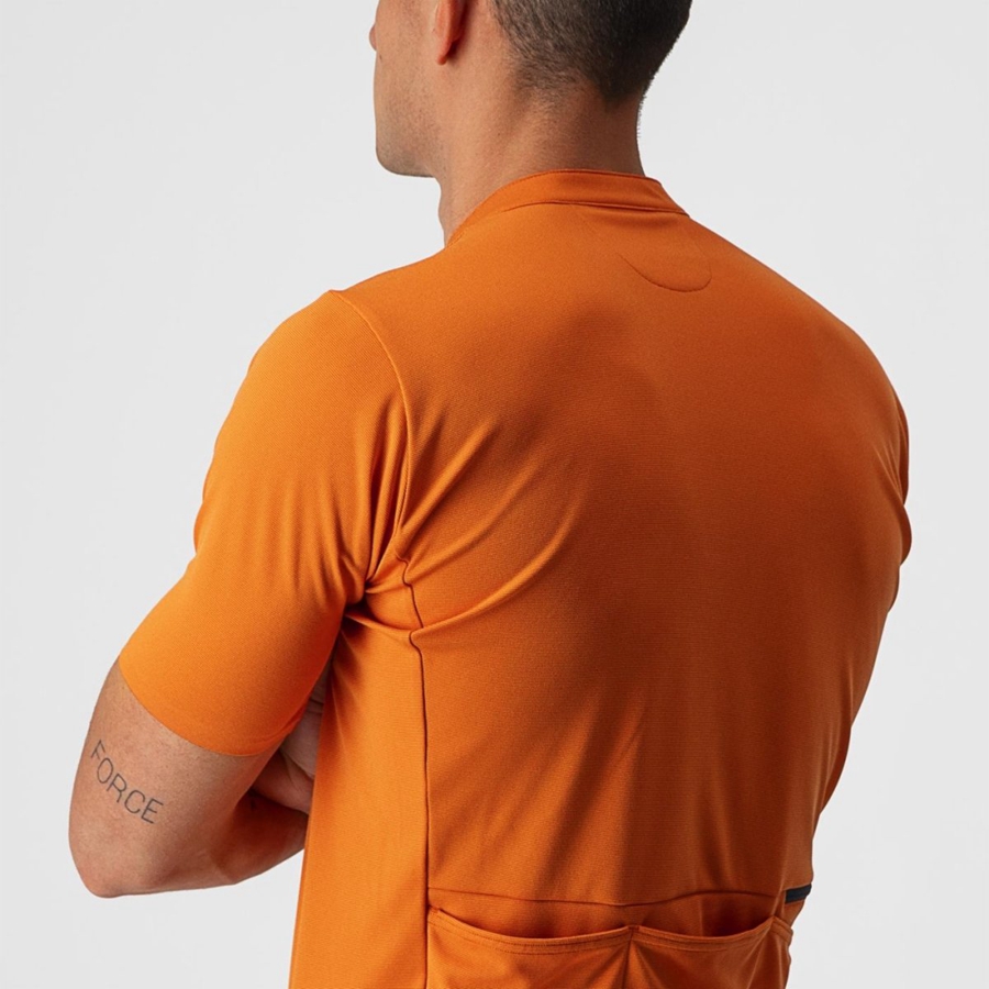 Castelli UNLIMITED ALLROAD Jersey Heren Oranje Rood | 985724QVG