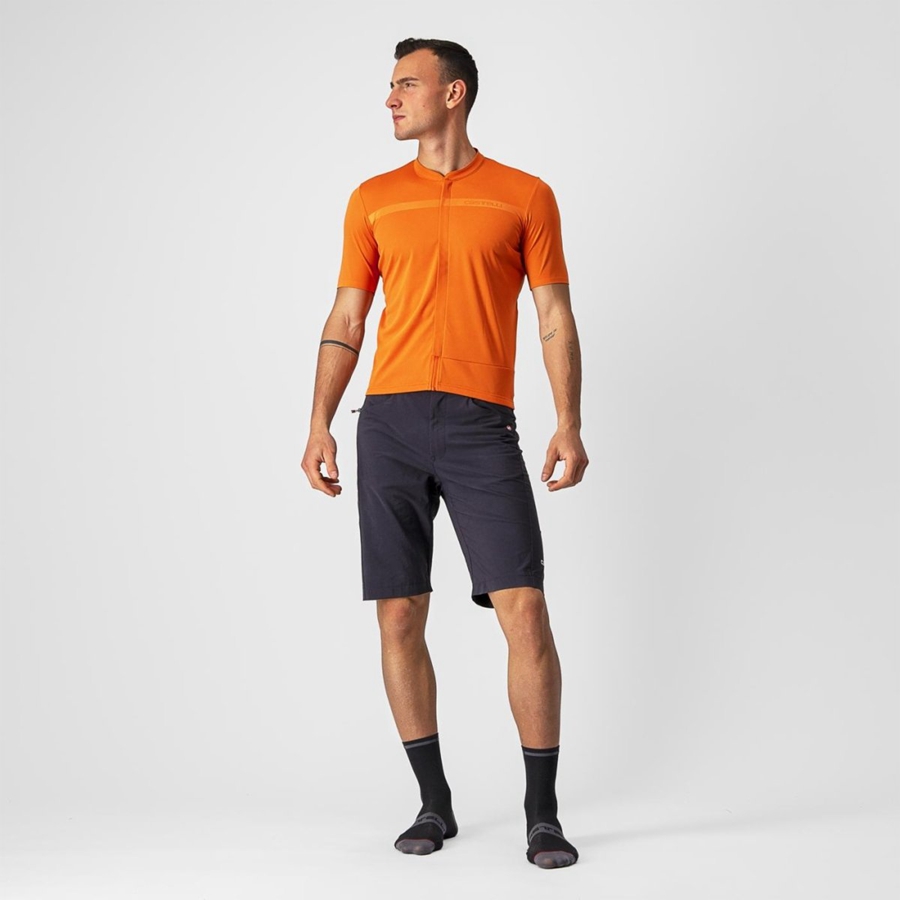 Castelli UNLIMITED ALLROAD Jersey Heren Oranje Rood | 985724QVG