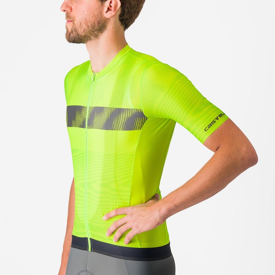 Castelli UNLIMITED ENDURANCE Jersey Heren Lichtgroen Donkergrijs | 197465PGT