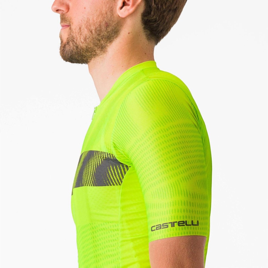 Castelli UNLIMITED ENDURANCE Jersey Heren Lichtgroen Donkergrijs | 197465PGT