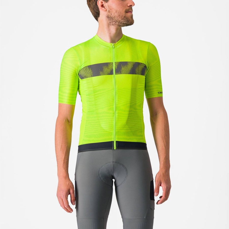 Castelli UNLIMITED ENDURANCE Jersey Heren Lichtgroen Donkergrijs | 197465PGT