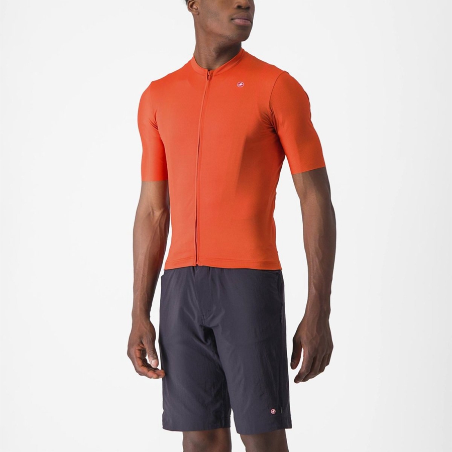 Castelli UNLIMITED ENTRATA 2 Jersey Heren Oranje Rood Grijs | 091486OPT