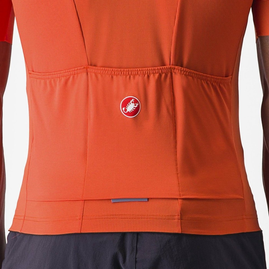 Castelli UNLIMITED ENTRATA 2 Jersey Heren Oranje Rood Grijs | 091486OPT