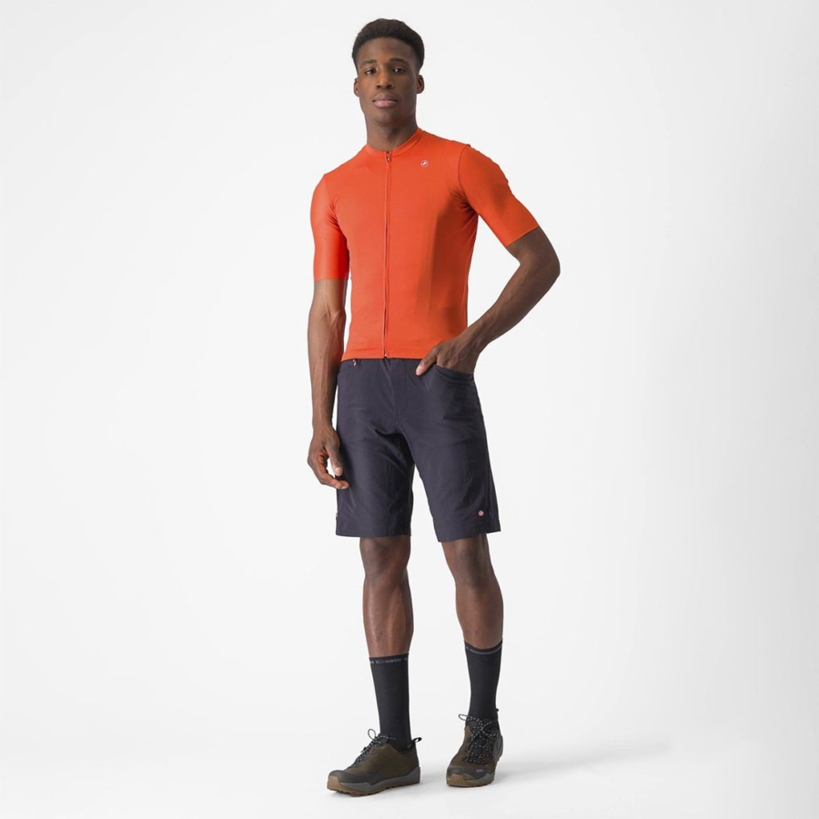 Castelli UNLIMITED ENTRATA 2 Jersey Heren Oranje Rood Grijs | 091486OPT